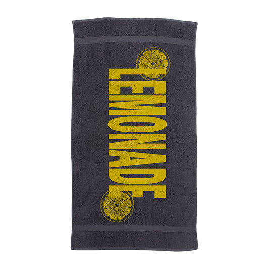 Lemonade | Steel Grey Beach Towel