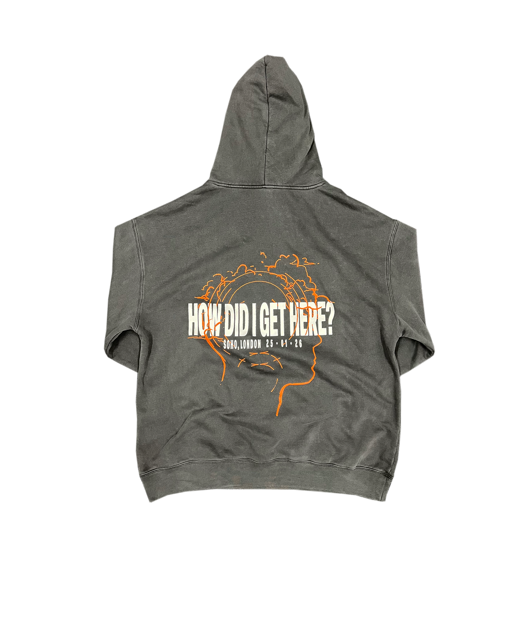 How Did I Get Here? The Experience Soho London | Faded Black Hoodie
