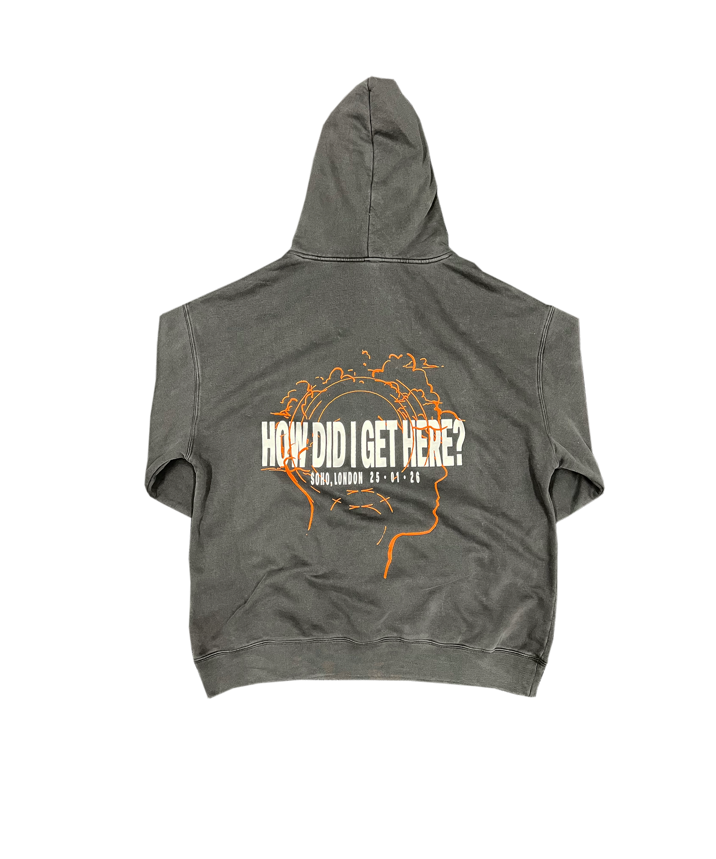 How Did I Get Here? The Experience Soho London | Faded Black Hoodie