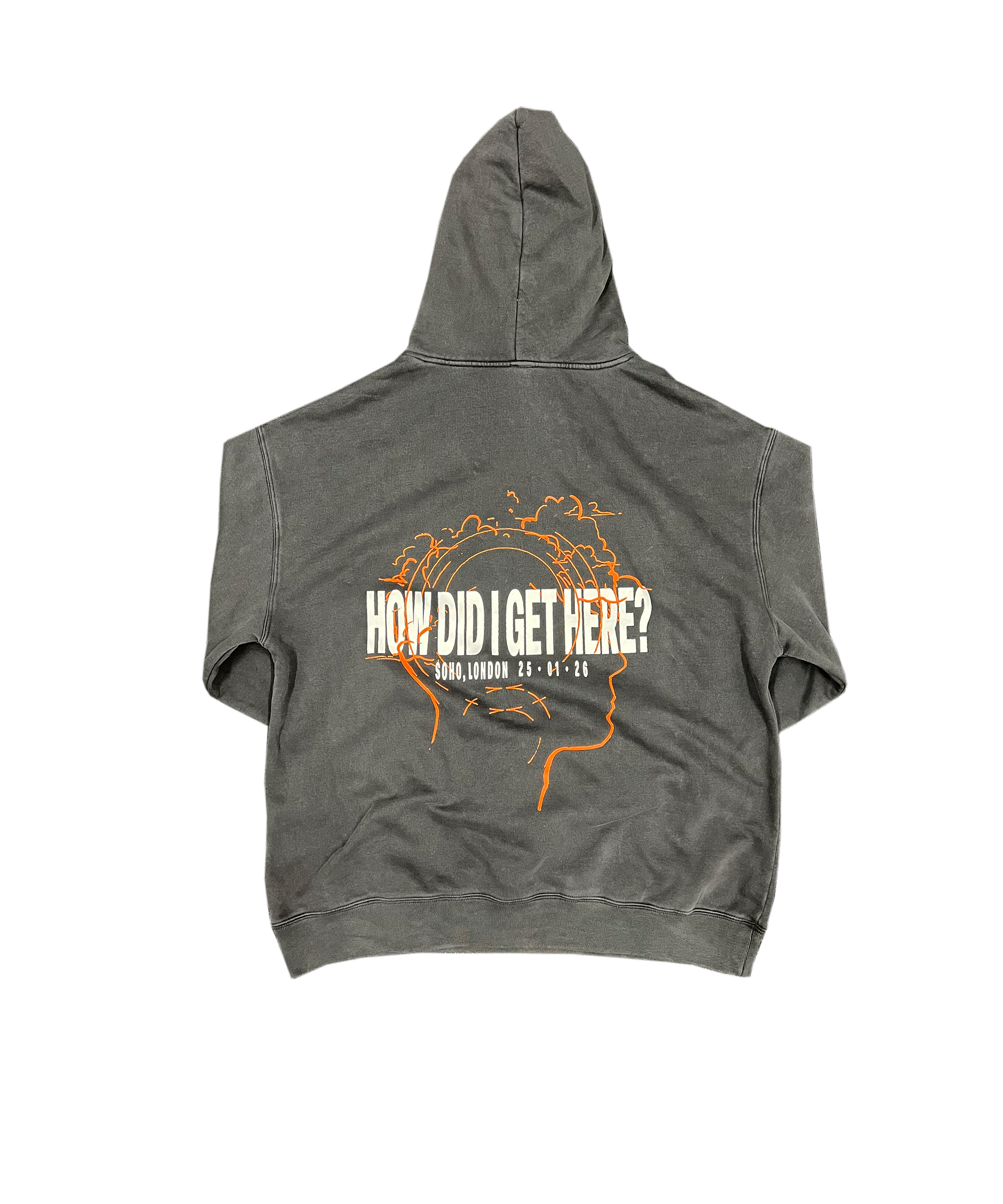 How Did I Get Here? The Experience Soho London | Faded Black Hoodie