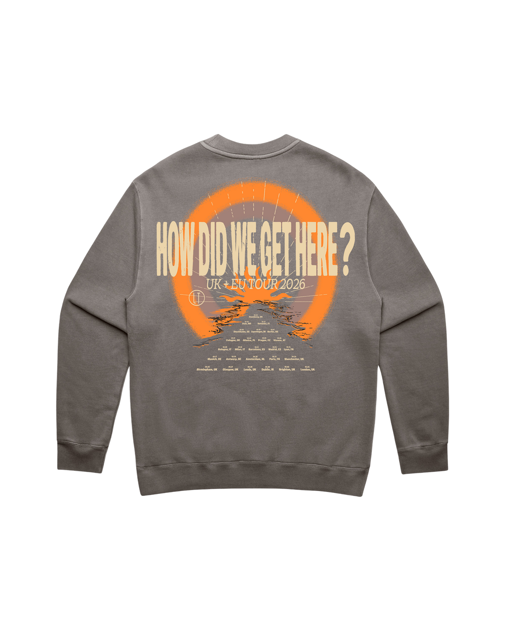 How Did We Get Here? Tour | UK & EU Charcoal Crewneck