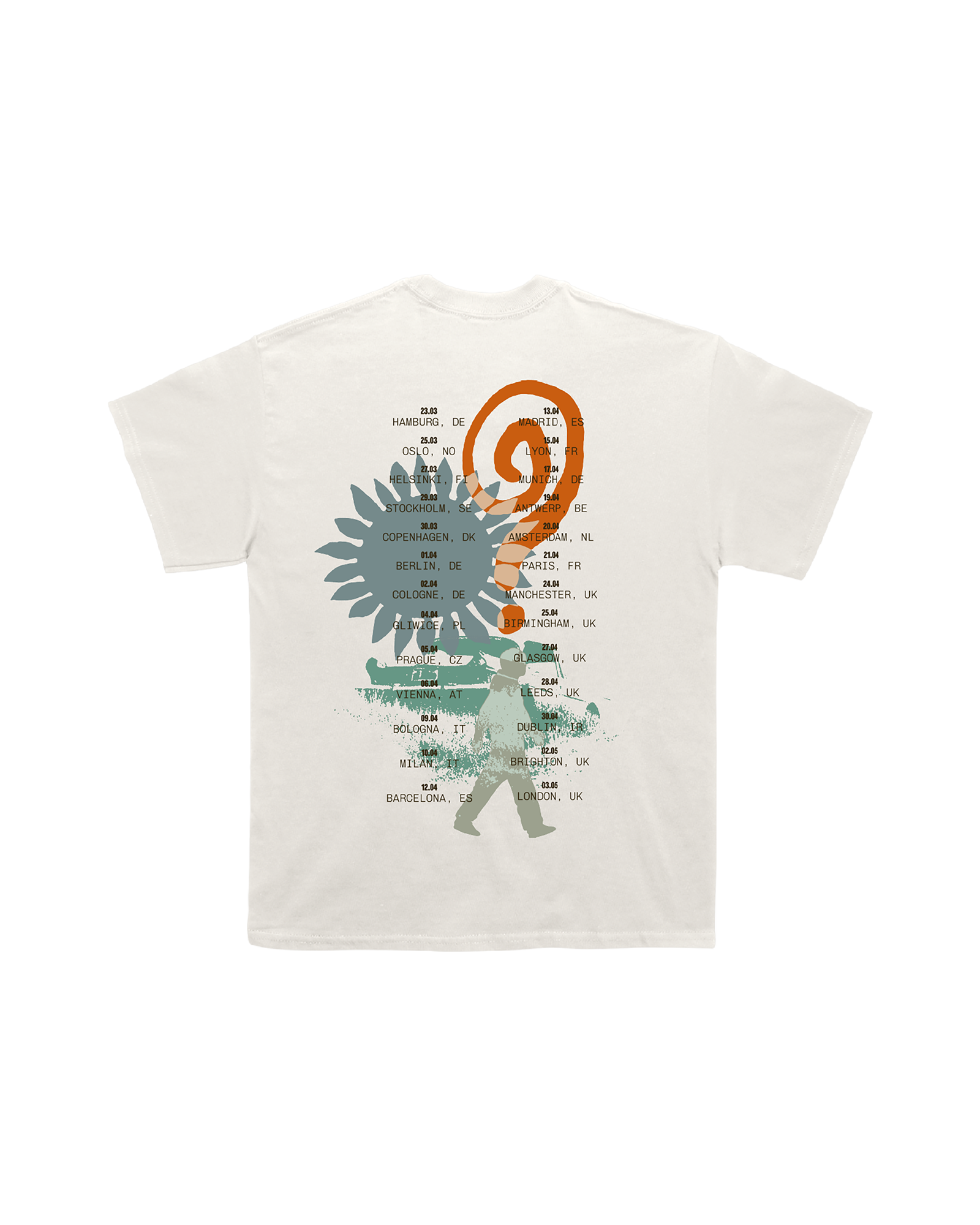 How Did We Get Here? Tour | UK & EU White T-Shirt