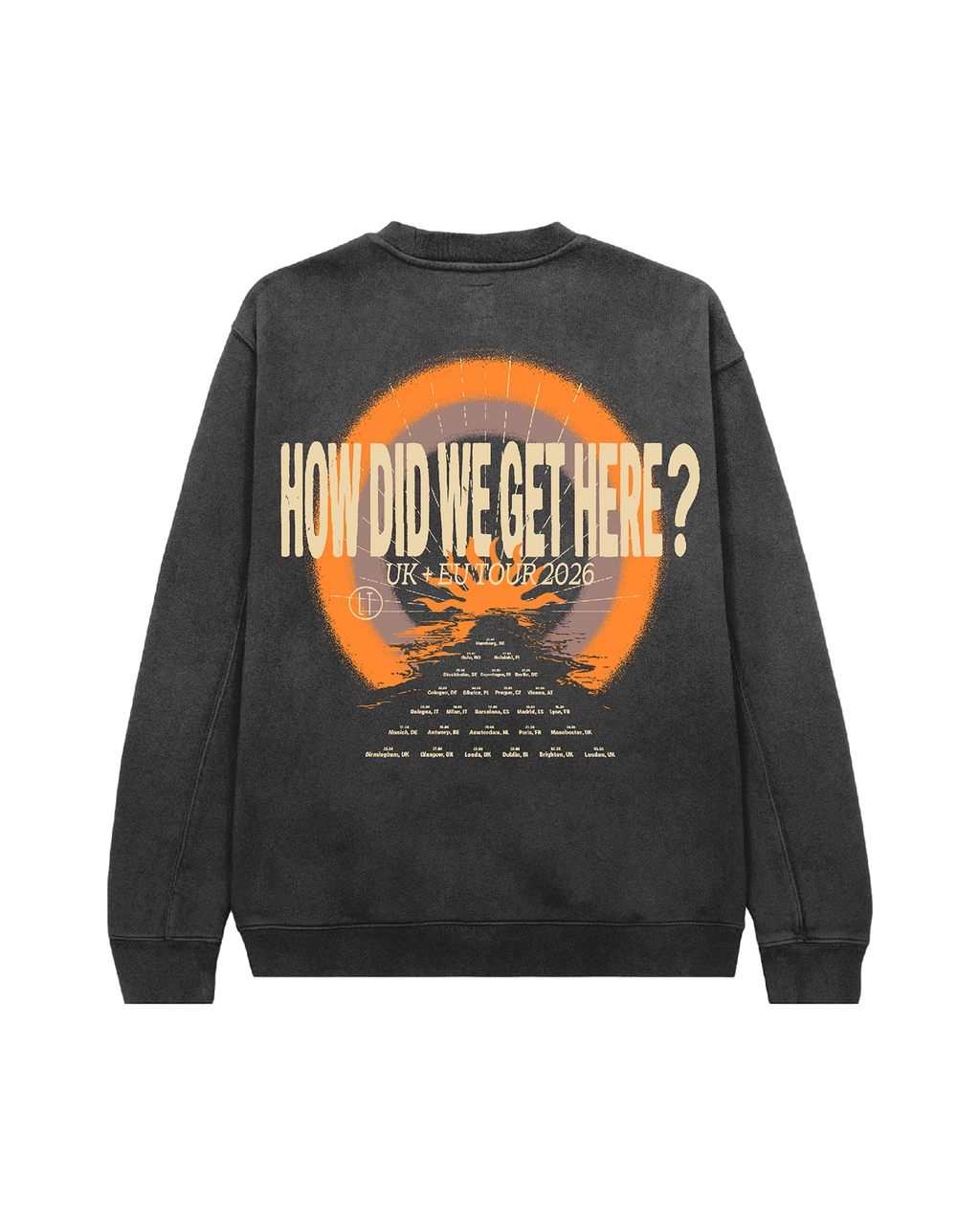 How Did We Get Here? Tour | UK & EU Charcoal Crewneck